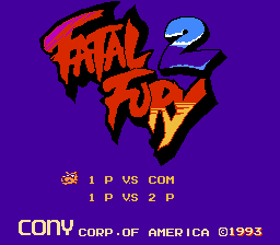 Down-load a game Fatal Fury 2 (Dendy - nes)