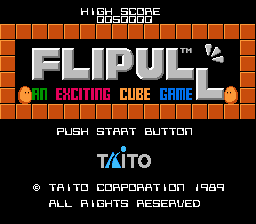 Game Flipull - An Exciting Cube Game (Dendy - nes)