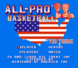 Game All-Pro Basketball (Dendy - nes)