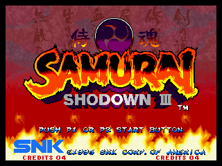 Game Samurai Shodown III (Neo Geo - ng)