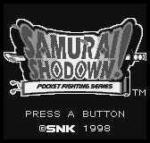 Down-load a game Samurai Shodown (Neo Geo Pocket - ngp)