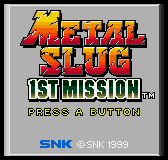 Game Metal Slug - 1st Mission (Neo Geo Pocket Color - ngpc)