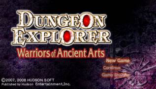 Game Dungeon Explorer: Warriors of Ancient Arts (PlayStation Portable - psp)