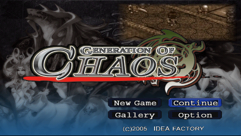 Game Generation of Chaos (PlayStation Portable - psp)