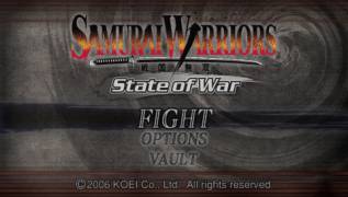 Game cover Samurai Warriors: State of War ( - psp)