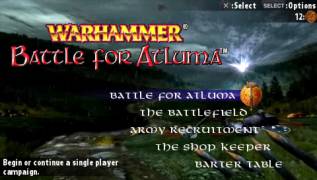 Game cover Warhammer: Battle for Atluma ( - psp)