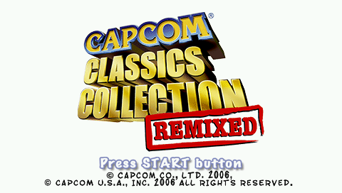 Game Capcom Classics Collection Remixed (PlayStation Portable - psp)