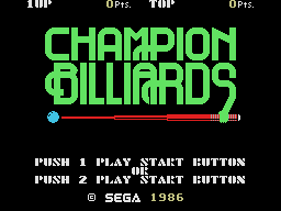 Game Champion Billiards (SG-1000 - sg1000)