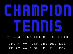 Game Champion Tennis (SG-1000 - sg1000)