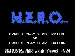 Game H.E.R.O. (SG-1000 - sg1000)