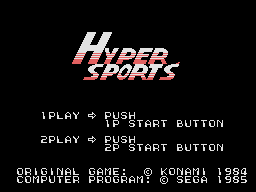 Game Hyper Sports (SG-1000 - sg1000)