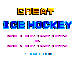 Game Great Ice Hockey (Sega Master System - sms)
