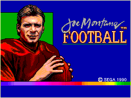 Game Joe Montana Football (Sega Master System - sms)