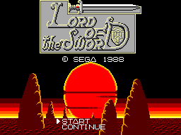 Game Lord of the Sword (Sega Master System - sms)