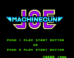 Game Machine Gun Joe (Sega Master System - sms)