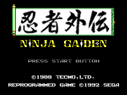 Game Ninja Gaiden (Sega Master System - sms)