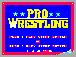 Game Pro Wrestling (Sega Master System - sms)
