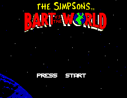 Game Simpsons, The - Bart vs. World (Sega Master System - sms)