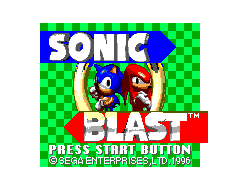 Game Sonic Blast (Sega Master System - sms)