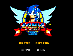Game Sonic The Hedgehog (Sega Master System - sms)