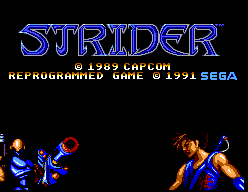 Game Strider (Sega Master System - sms)