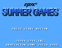 Game Summer Games (Sega Master System - sms)
