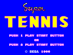 Game Super Tennis (Sega Master System - sms)
