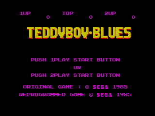 Game Teddy Boy Blues (Sega Master System - sms)