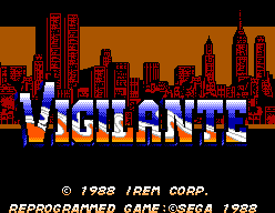 Game Vigilante (Sega Master System - sms)