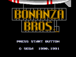Game Bonanza Bros (Sega Master System - sms)