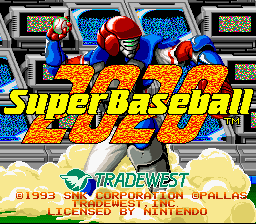 Game 2020 Nen Super Baseball (Super Nintendo - snes)
