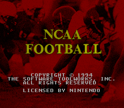 The game NCAA Football - Super Nintendo | SNES