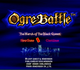 Game Ogre Battle - The March of the Black Queen (Super Nintendo - snes)