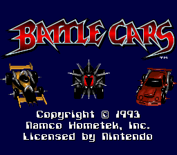 Game Battle Cars (Super Nintendo - snes)