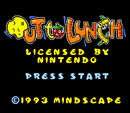 Game Out to Lunch (Super Nintendo - snes)
