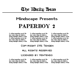 Game Paperboy 2 (Super Nintendo - snes)
