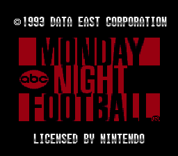 Game ABC Monday Night Football (Super Nintendo - snes)