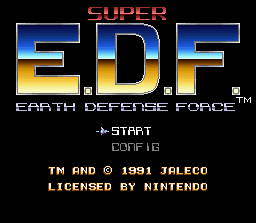 Game Super Earth Defense Force (Super Nintendo - snes)