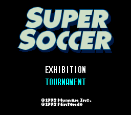 The game Super Soccer - Super Nintendo | SNES