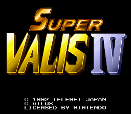 Game Super Valis IV (Super Nintendo - snes)