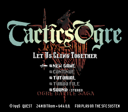 Game Tactics Ogre - Let Us Cling Together (Super Nintendo - snes)