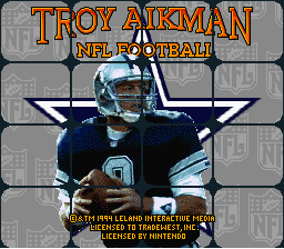 Game Troy Aikman NFL Football (Super Nintendo - snes)