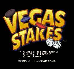Game Vegas Stakes (Super Nintendo - snes)