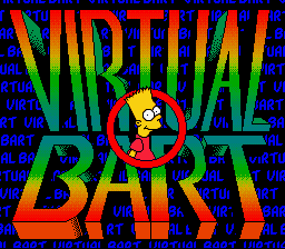 Game Virtual Bart (Super Nintendo - snes)