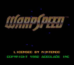 Game WarpSpeed (Super Nintendo - snes)