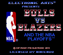 Game Bulls Vs Blazers and the NBA Playoffs (Super Nintendo - snes)