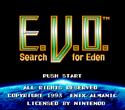 Game E.V.O. Search for Eden (Super Nintendo - snes)