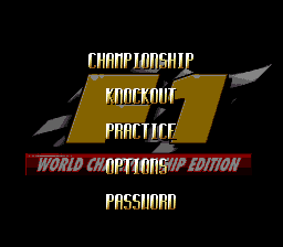 Game F1 World Championship Edition (Super Nintendo - snes)