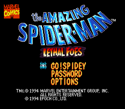 Game Amazing Spider-Man, The - Lethal Foes (Super Nintendo - snes)
