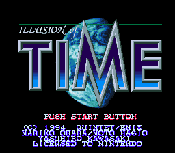 Game Illusion of Time (Super Nintendo - snes)